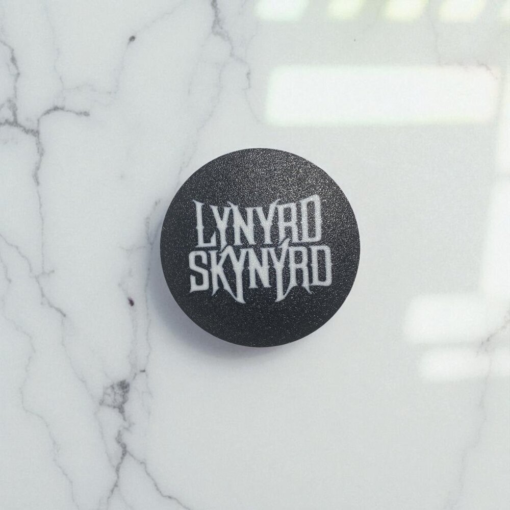 Lynyrd Skynyrd Coaster Set White with Holder – Southern Rock Decor